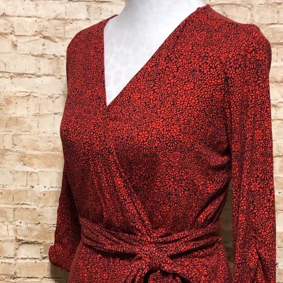 Lucky Brand Floral Printed Wrap Dress - Picture 4 of 8